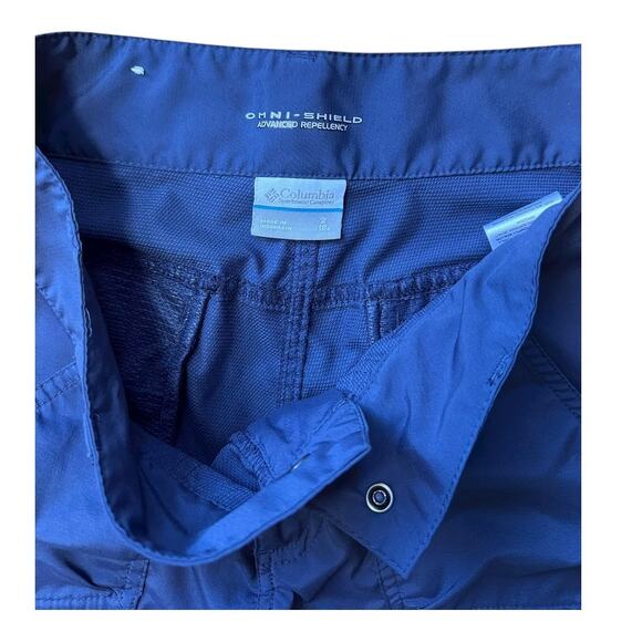 Columbia sportswear company Womens size 2 / 26”  Omni-Shield blue Capri Pants - Picture 8 of 10